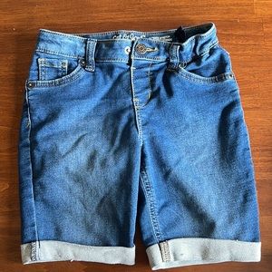 Denim bermuda shorts